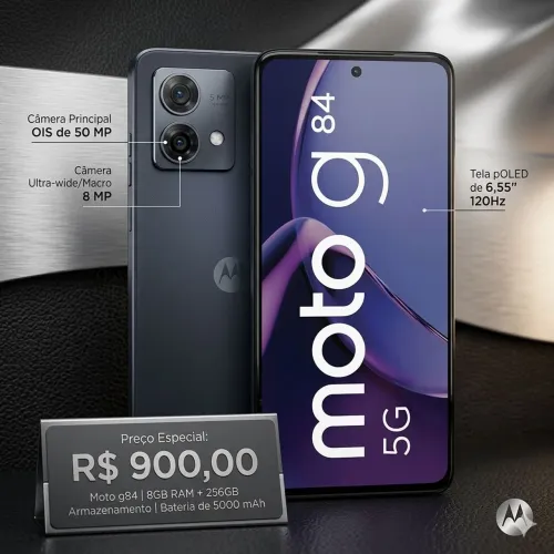 Moto G54 semi-novo 900R$