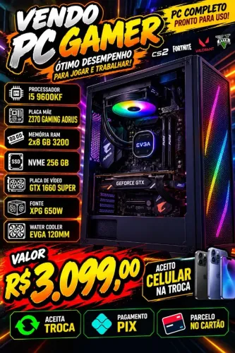 Pc gamer Custo benefício