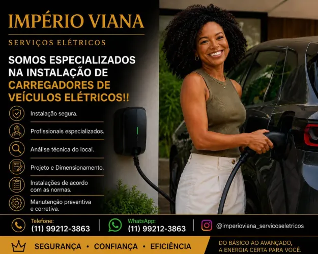 Instalamos carregadores de veículos elétricos (Wallbox)