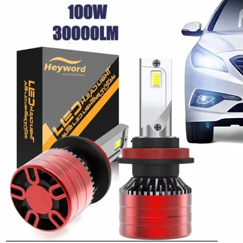 Kit Farol LED H11 - 600% Mais Brilho - 30.000LM 6000K 