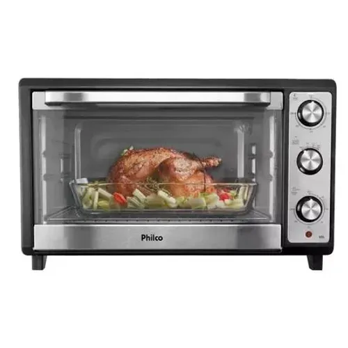 Forno Elétrico Philco 60L Preto Inox 4 Resistências PFE60I