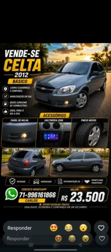 Chevrolet Celta Life/ LS 1.0 MPFI 8V Flexpower 3P 2012