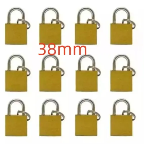 Kit Cadeados De Cartela Com 12 Unidades 38mm Reforçado