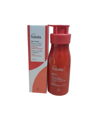 kit body splash + hidratante corporal Natura Tododia morango e Baunilha dourada