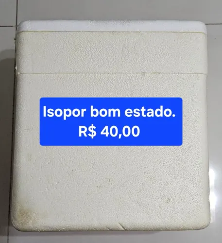 Isopor médio em bom estado com ALÇA - leia a descrição e veja FOTOS. BAIXEI o preço!