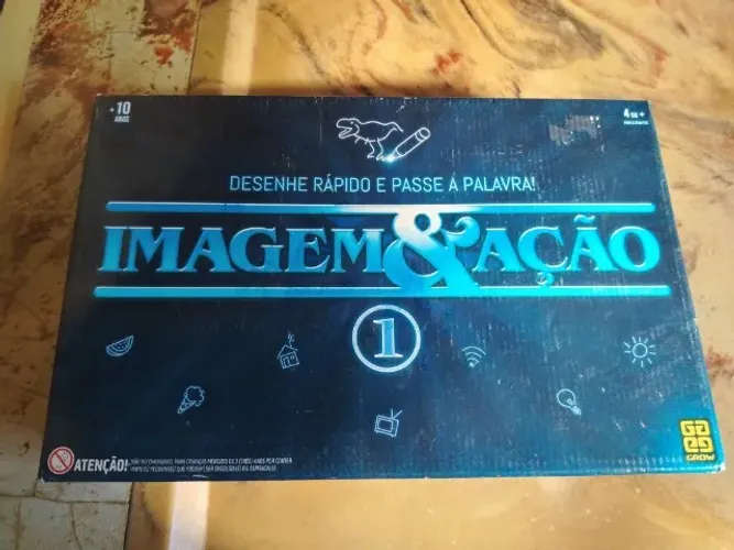 Imagem e Ação 1 - Desenhe Rápido e Passe a Palavra Jogo Grow Completo