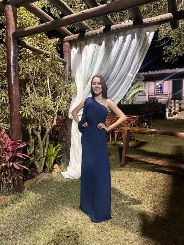 Vestido de festa azul