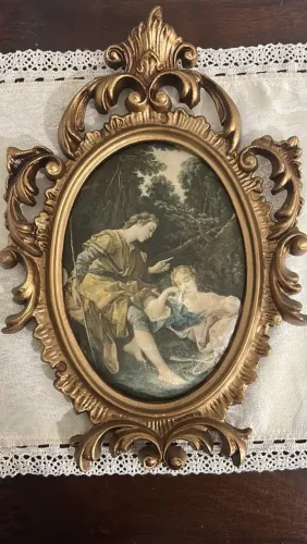 Quadro vintage moldura 
