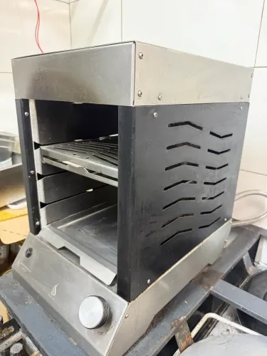 Churrasqueira Vertical gás FLAME DINOXX salamandra forno
