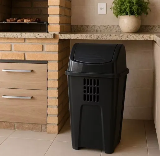 Lixeira 50litros Plasvale