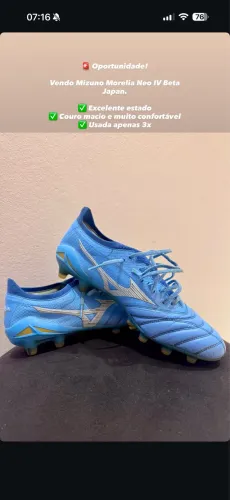 Vendo Chuteira Mizuno Morelia Neo IV Beta Japan