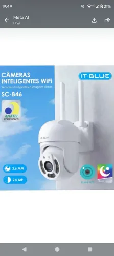 câmera inteligente Wi-Fi It-Blue SC-B46
