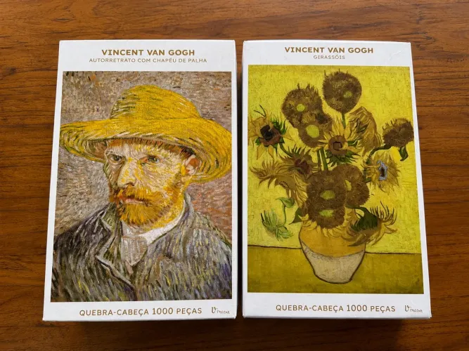 Kit Van Gogh | Girassóis + Autorretrato | 1000 Peças Cada