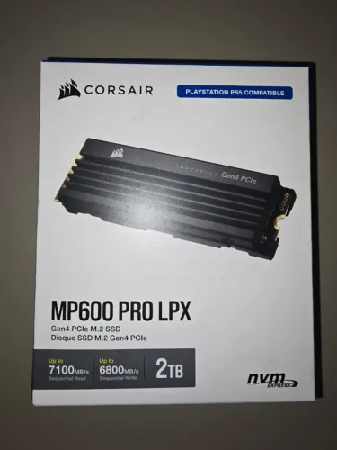 Corsair SSD MP600 PRO LPX 2TB M.2 NVMe PCIe Gen4 ? LACRADO, NOVO, NOTA FISCAL