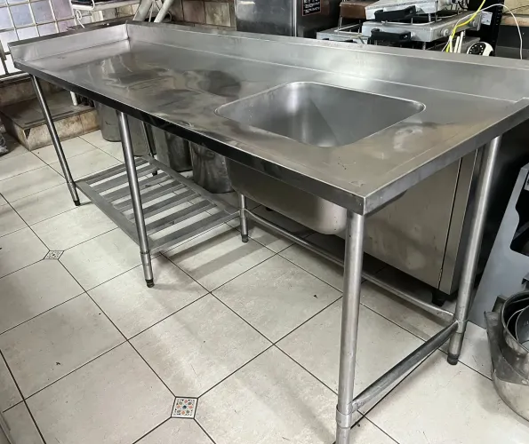 Pia Inox Com Bancada PRONTA ENTREGA