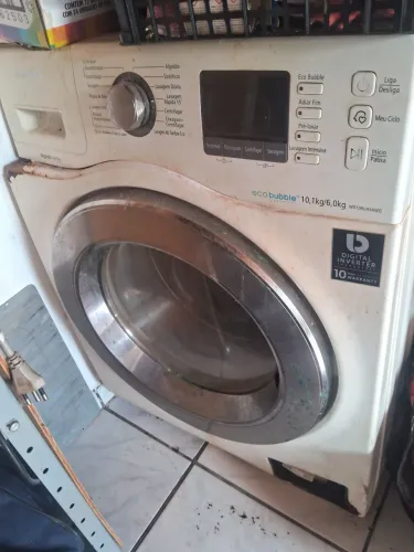 Lava e Seca Samsung Eco Bubble 10kg Funcionando - Leia Descrição