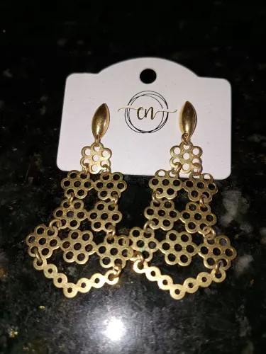 Brincos Grande Dourado Feminino