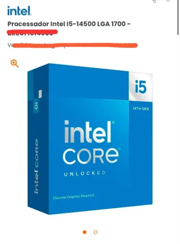 Processador Intel Core i5-14500 14ª Geração LGA1700 - Excelente Estado