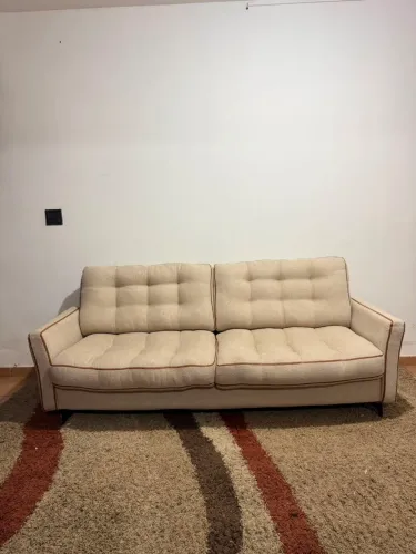 Sofá living em linho