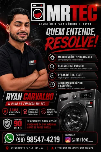 Conserto máquinas de lavar a domicílio