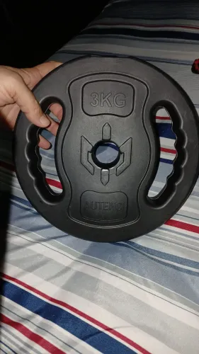 Par de anilhas 3kg em PVC