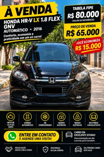 Honda HR-V LX 1.8 Flexone 16V 5P Aut. 2016