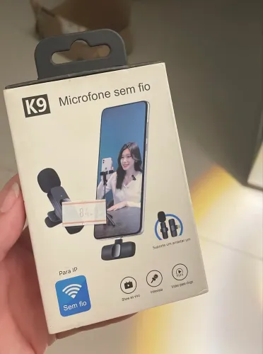 Microfone de lapela tipo lightning