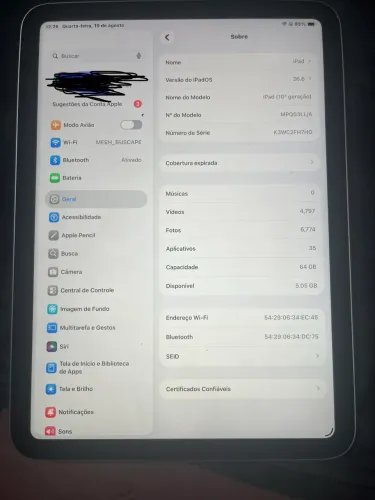 iPad 10° geração em perfeito estado