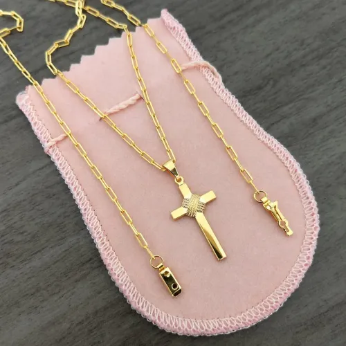 Corrente banhada a ouro 18k