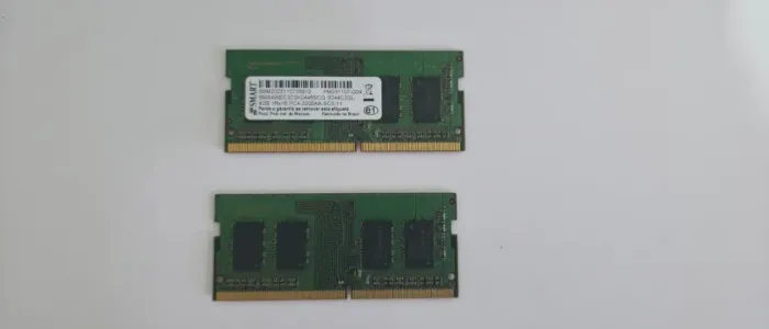 Vendo 8 gb de memória DDR4 Notebook SODIMM - 3200 (2 pentes de 4gb)