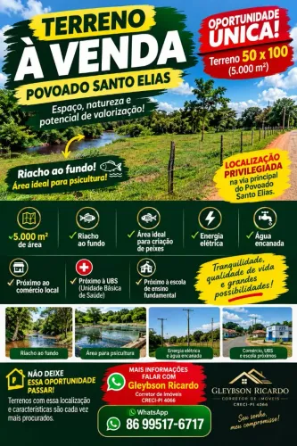 Terrenos com Riacho