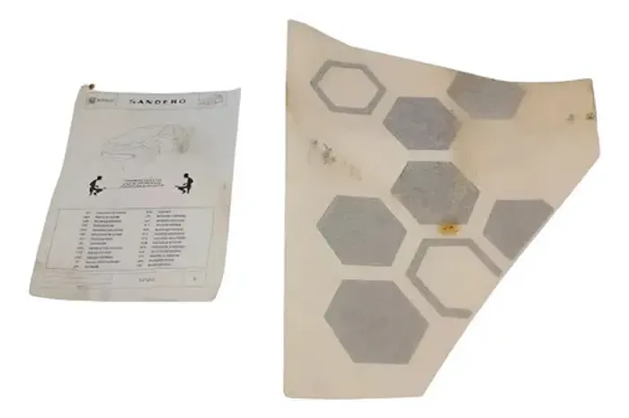 Adesivo Lateral Gps Renault Sandero 08/09/10/11 Original Rn2705 Cor:Branco