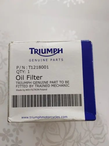 Filtro de Óleo para Triumph Tiger XCX 800