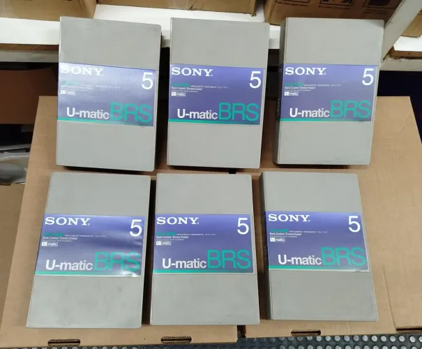 lote fita de vídeo profissional Sony U-matic, modelo KCA-5BRS