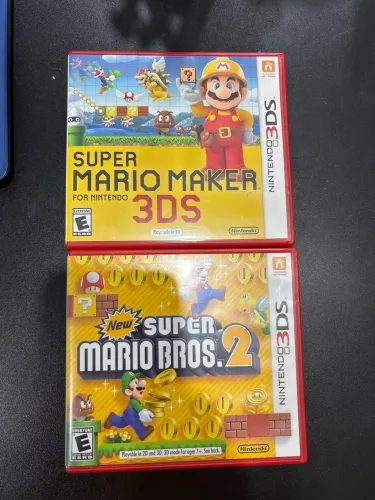 Jogo Super Mario Maker + New Super Mario Bros 2 3ds