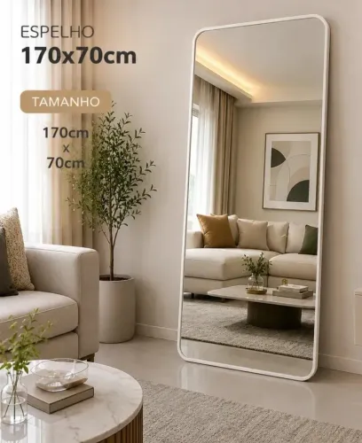 Vendo espelho NOVO 500 reais.( A:170 cm × L:70 cm).