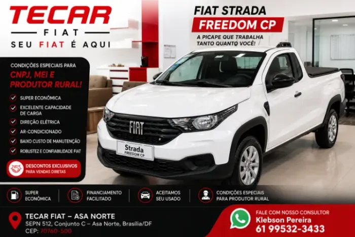 Fiat Strada Freedom 1.3 Flex 8V CS Plus 2026