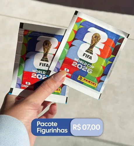FIGURINHA DA COPA FIFA 2026 SÃO 50 ENVELOPES NO VALOR PROMOCIONAL 