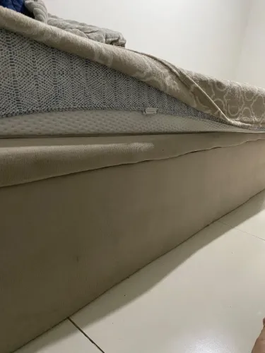 Cama completa no melhor preço: Colchão Ema e baú da Ortobom