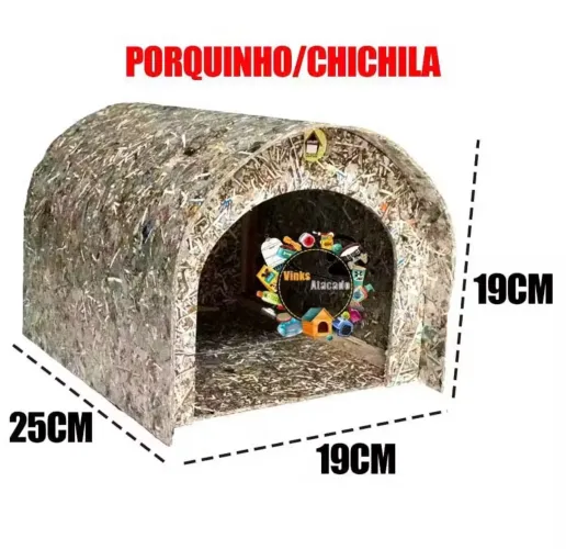 Toca Para Jabuti Pequena Casinha Pet Coelho Galinha Codorna Chinchila Porquinho 