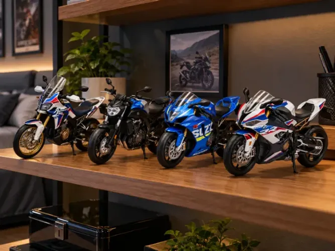 HONDA, YAMAHA, SUZUKI, BMW - MOTOS ESPORTIVAS EM MINIATURA