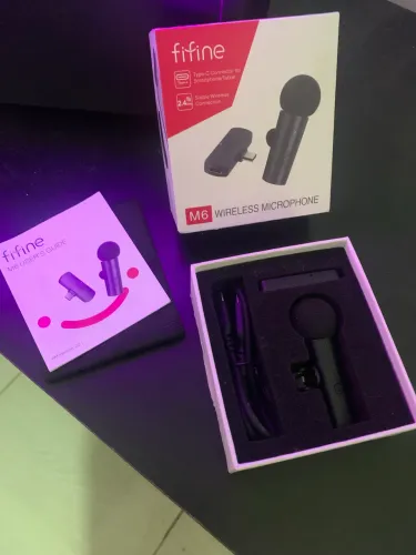 Microfone De Lapela Sem Fio Android Fifine M6
