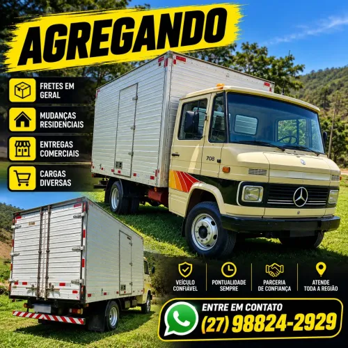 CAMINHÃO 708 DISPONÍVEL PARA AGREGAR POR DIÁRIA!