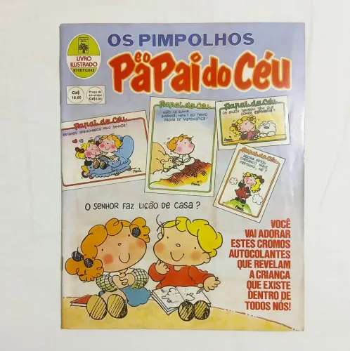 Álbum de figurinhas COMPLETO Os Pimpolhos e o Papai do Céu - anos 80