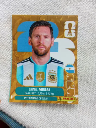 Cartinha Raridade Gold Messi