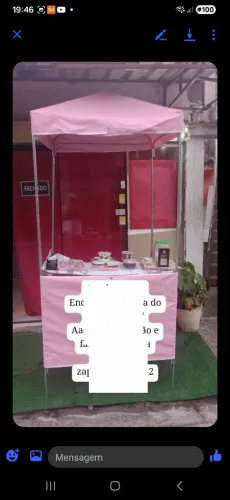 Barraca para feirantes