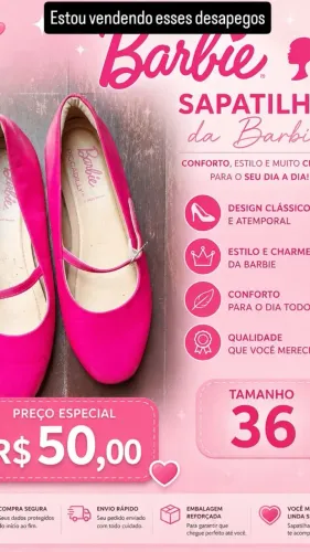 Sapatilha da Barbie