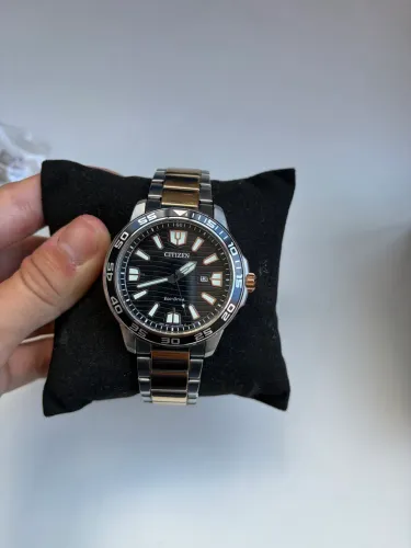 Relógio Citizen Eco-Drive Marine Sport AW1524-84E - Bicolor (Aço e Rose Gold)