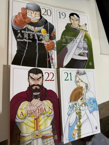 A heróica lenda de arslan vol 19,20,21 e 22