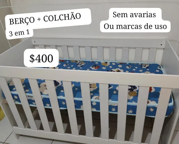 Berço americano + colchão